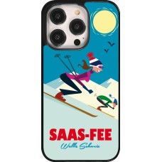 Coque iPhone 14 Pro - Saas-Fee Ski Downhill