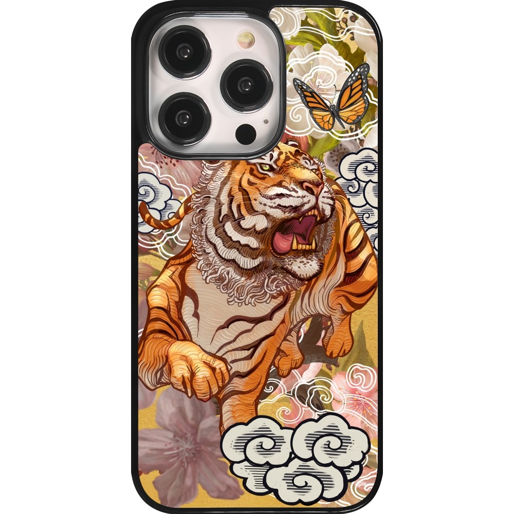 Coque iPhone 14 Pro - Spring 23 japanese tiger