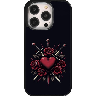 Coque iPhone 14 Pro - Valentine 2024 gothic love