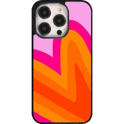 Coque iPhone 14 Pro - Valentine 2024 heart gradient