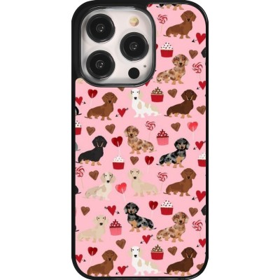 Coque iPhone 14 Pro - Valentine 2024 puppy love