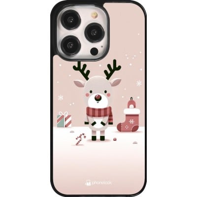 Coque iPhone 14 Pro - Noël 2023 Choupinette Renne