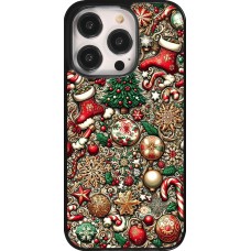 Coque iPhone 14 Pro - Noël 2023 micro pattern