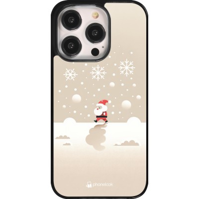 Coque iPhone 14 Pro - Noël 2023 Minimalist Santa