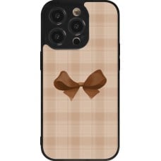 Coque iPhone 14 Pro - Silicone rigide noir Autumn 2024 bow