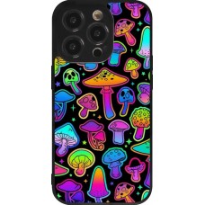 Coque iPhone 14 Pro - Silicone rigide noir Autumn 2024 magic mushrooms