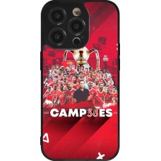 Coque iPhone 14 Pro - Silicone rigide noir Benfica Campeoes 2023