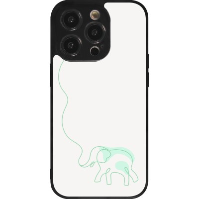 Coque iPhone 14 Pro - Silicone rigide noir Spring 23 baby elephant