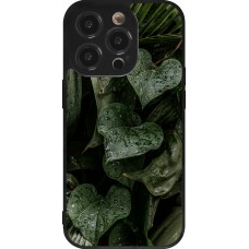 Coque iPhone 14 Pro - Silicone rigide noir Spring 23 fresh plants