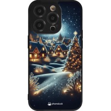 Coque iPhone 14 Pro - Silicone rigide noir Noël 2023 Christmas is Coming