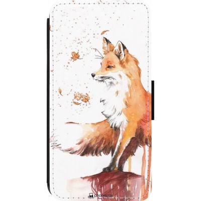 Coque iPhone 14 Pro - Wallet noir Autumn 21 Fox