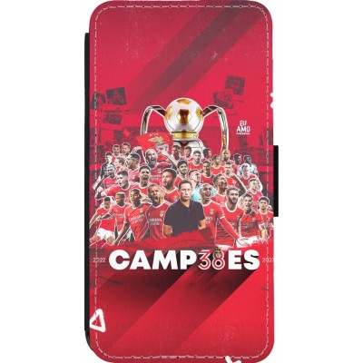 Coque iPhone 14 Pro - Wallet noir Benfica Campeoes 2023