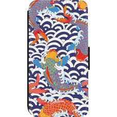 Coque iPhone 14 Pro - Wallet noir Easter 2023 japanese fish