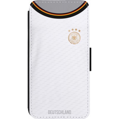 Coque iPhone 14 Pro - Wallet noir Maillot de football Allemagne 2022 personnalisable