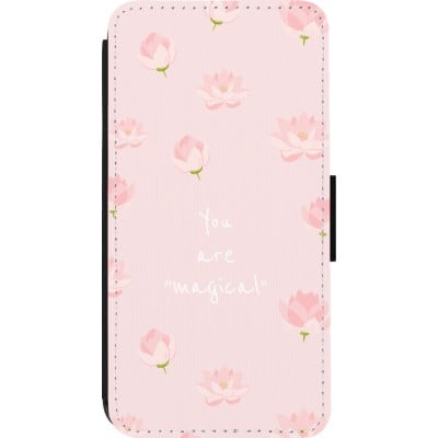 Coque iPhone 14 Pro - Wallet noir Mom 2023 your are magical