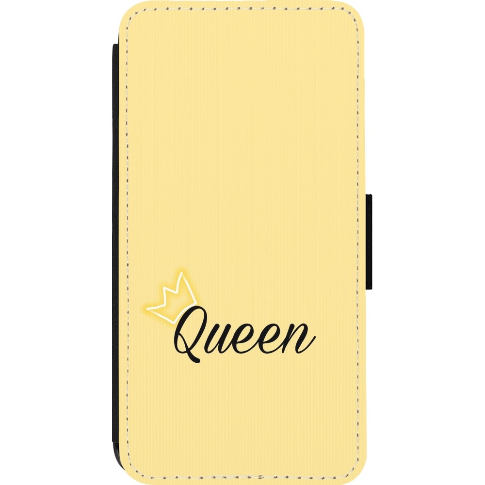 Coque iPhone 14 Pro - Wallet noir Mom 2024 Queen