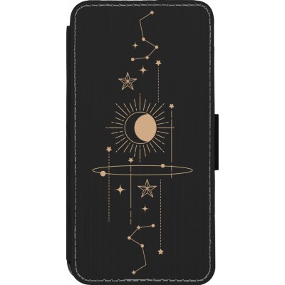 Coque iPhone 14 Pro - Wallet noir Spring 23 astro