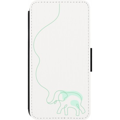 Coque iPhone 14 Pro - Wallet noir Spring 23 baby elephant