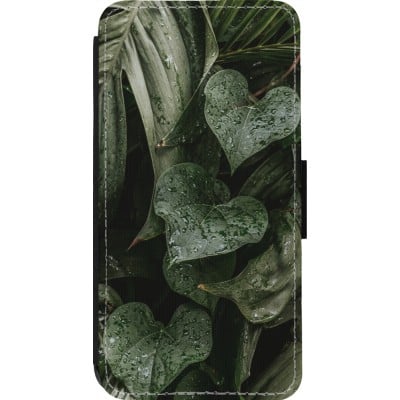 Coque iPhone 14 Pro - Wallet noir Spring 23 fresh plants