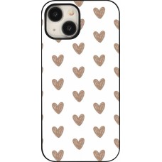 iPhone 15 Case Hülle - Autumn 2024 brown hearts