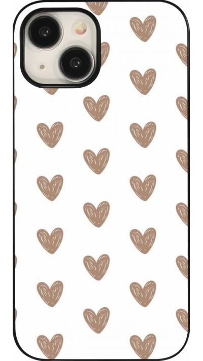 Coque iPhone 15 - Autumn 2024 brown hearts