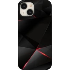 Coque iPhone 15 - Black Red Lines