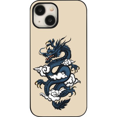 Coque iPhone 15 - Blue Dragon Tattoo