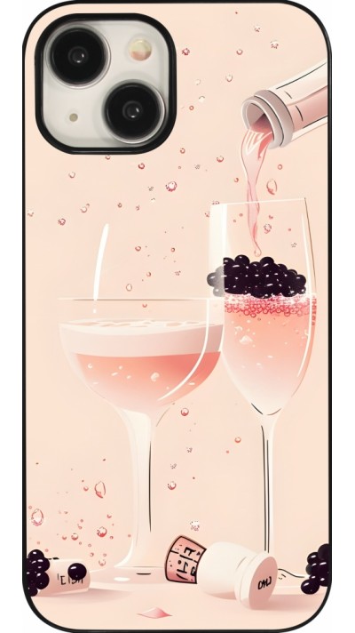 Coque iPhone 15 - Champagne Pouring Pink