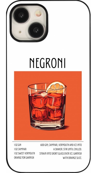 Coque iPhone 15 - Cocktail recette Negroni