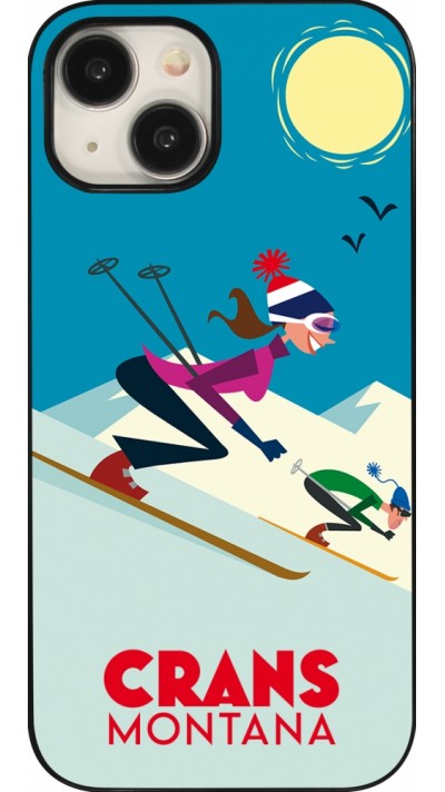 Coque iPhone 15 - Crans-Montana Ski Downhill