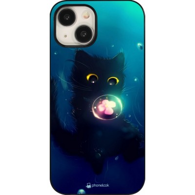 Coque iPhone 15 - Cute Cat Bubble