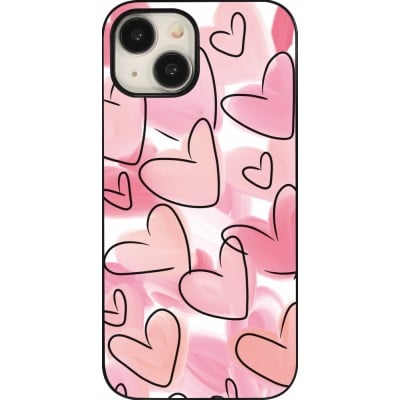 Coque iPhone 15 - Easter 2023 pink hearts