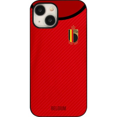 Coque iPhone 15 - Maillot de football Belgique 2022 personnalisable