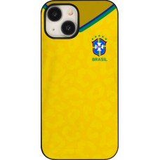 Coque iPhone 15 - Maillot de football Brésil 2022 personnalisable