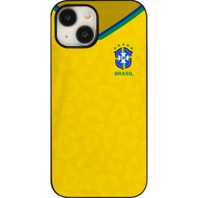 Coque iPhone 15 - Maillot de football Brésil 2022 personnalisable