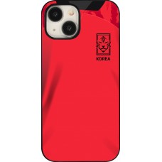 Coque iPhone 15 - Maillot de football Corée du Sud 2022 personnalisable