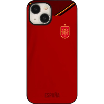 Coque iPhone 15 - Maillot de football Espagne 2022 personnalisable