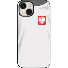 Coque iPhone 15 - Maillot de football Pologne 2022 personnalisable