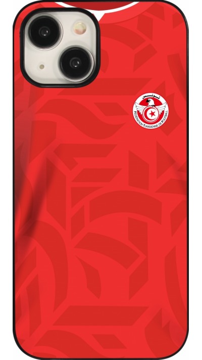 Coque iPhone 15 - Maillot de football Tunisie 2022 personnalisable