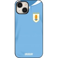 Coque iPhone 15 - Maillot de football Uruguay 2022 personnalisable