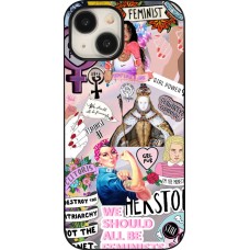 Coque iPhone 15 - Girl Power Collage