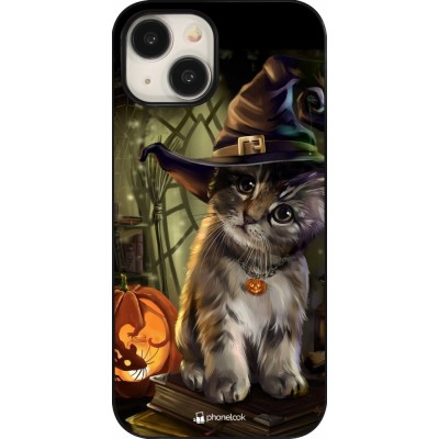 Coque iPhone 15 - Halloween 21 Witch cat