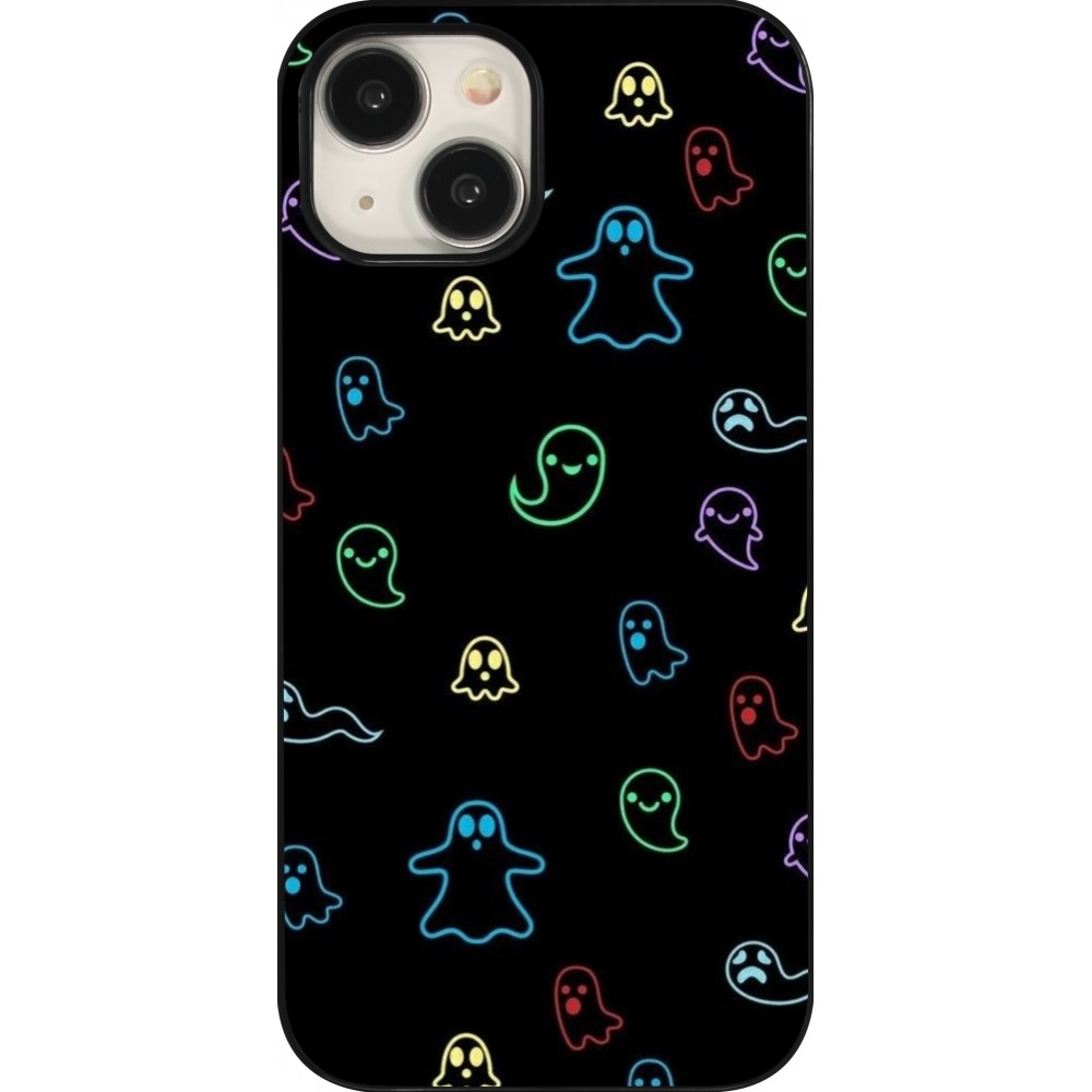 iPhone 15 Case Hülle - Halloween 2024 colorful ghosts