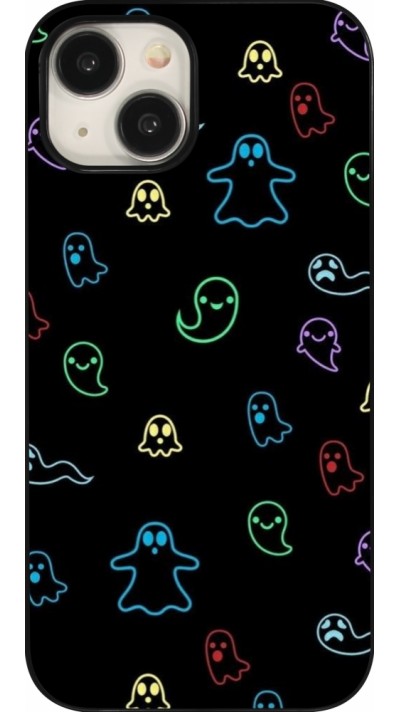 Coque iPhone 15 - Halloween 2024 colorful ghosts