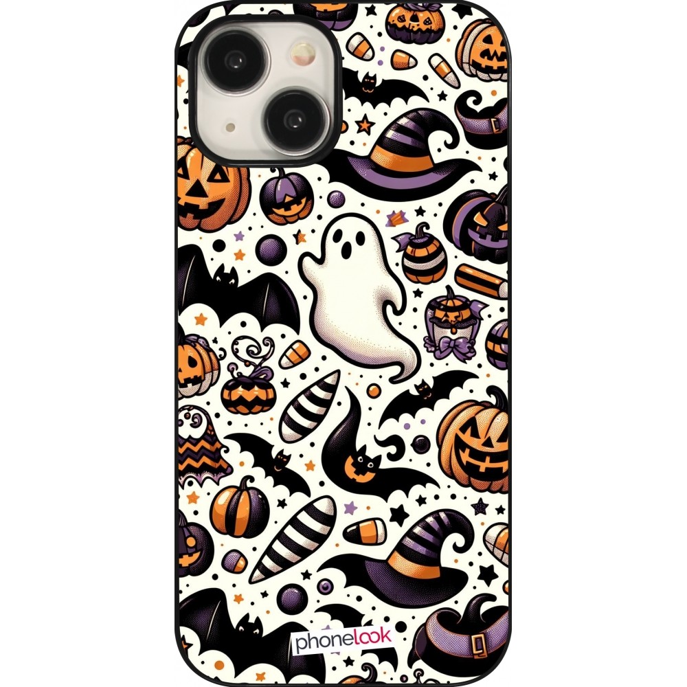 Coque iPhone 15 - Halloween 2024 Cute Pattern