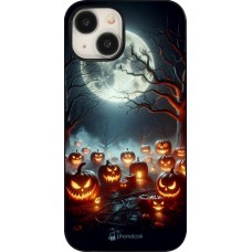 Coque iPhone 15 - Halloween 2024 Many Pumpkins