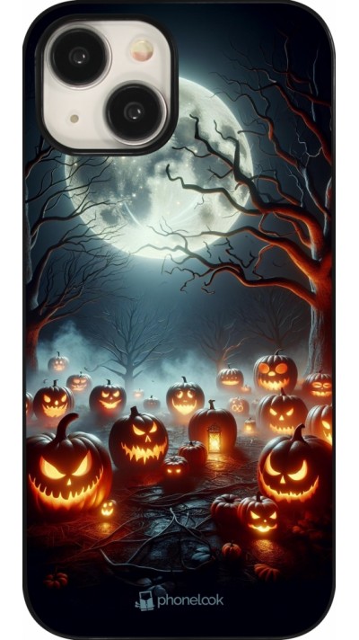 Coque iPhone 15 - Halloween 2024 Many Pumpkins