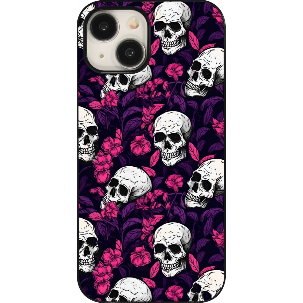 iPhone 15 Case Hülle - Halloween 2024 romantic skulls