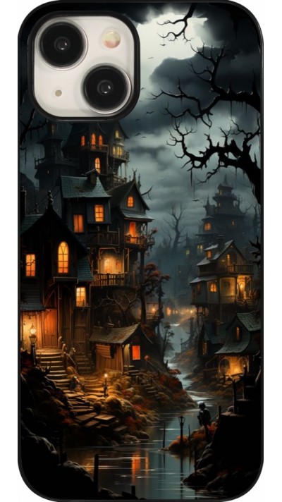 Coque iPhone 15 - Halloween 2024 scary town