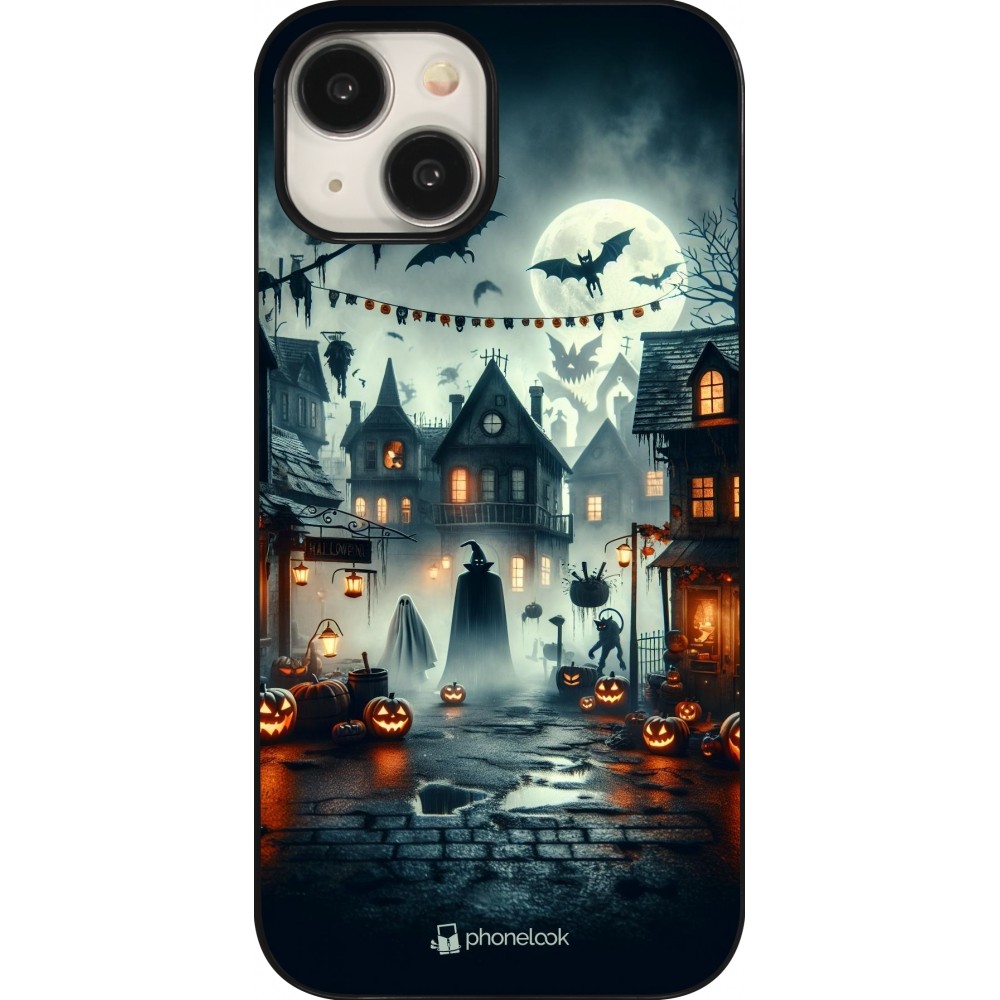 Coque iPhone 15 - Halloween Spookville